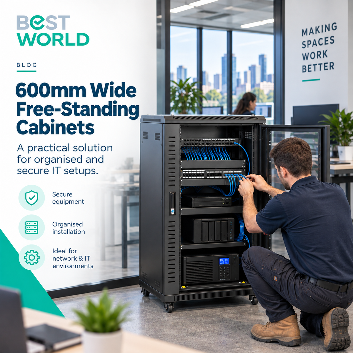 600mm Wide Free-Standing Cabinets: Choosing the Right Rack Cabinet for Your Setup