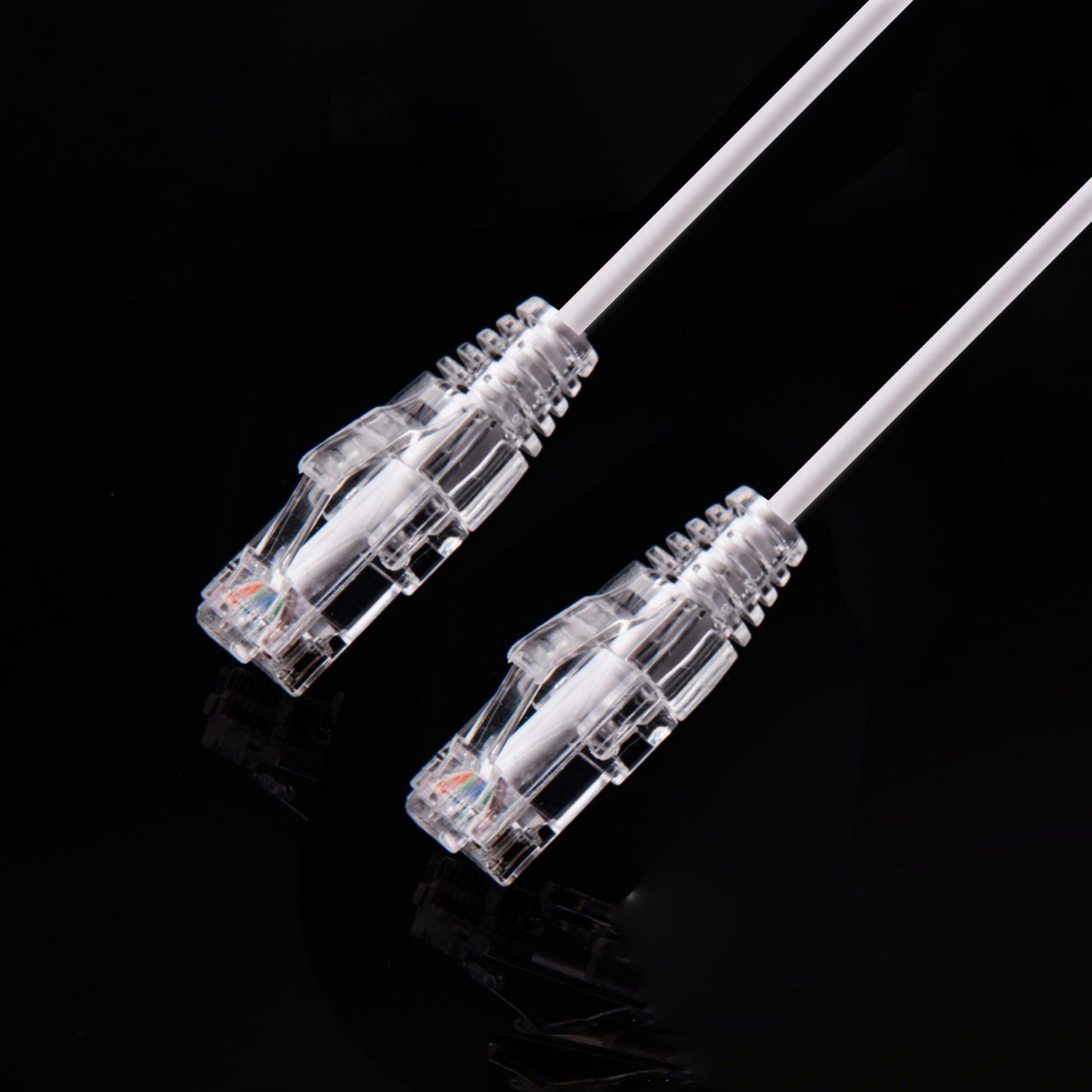 3.0M CAT6A Ultra Thin Patch Lead RJ45 White