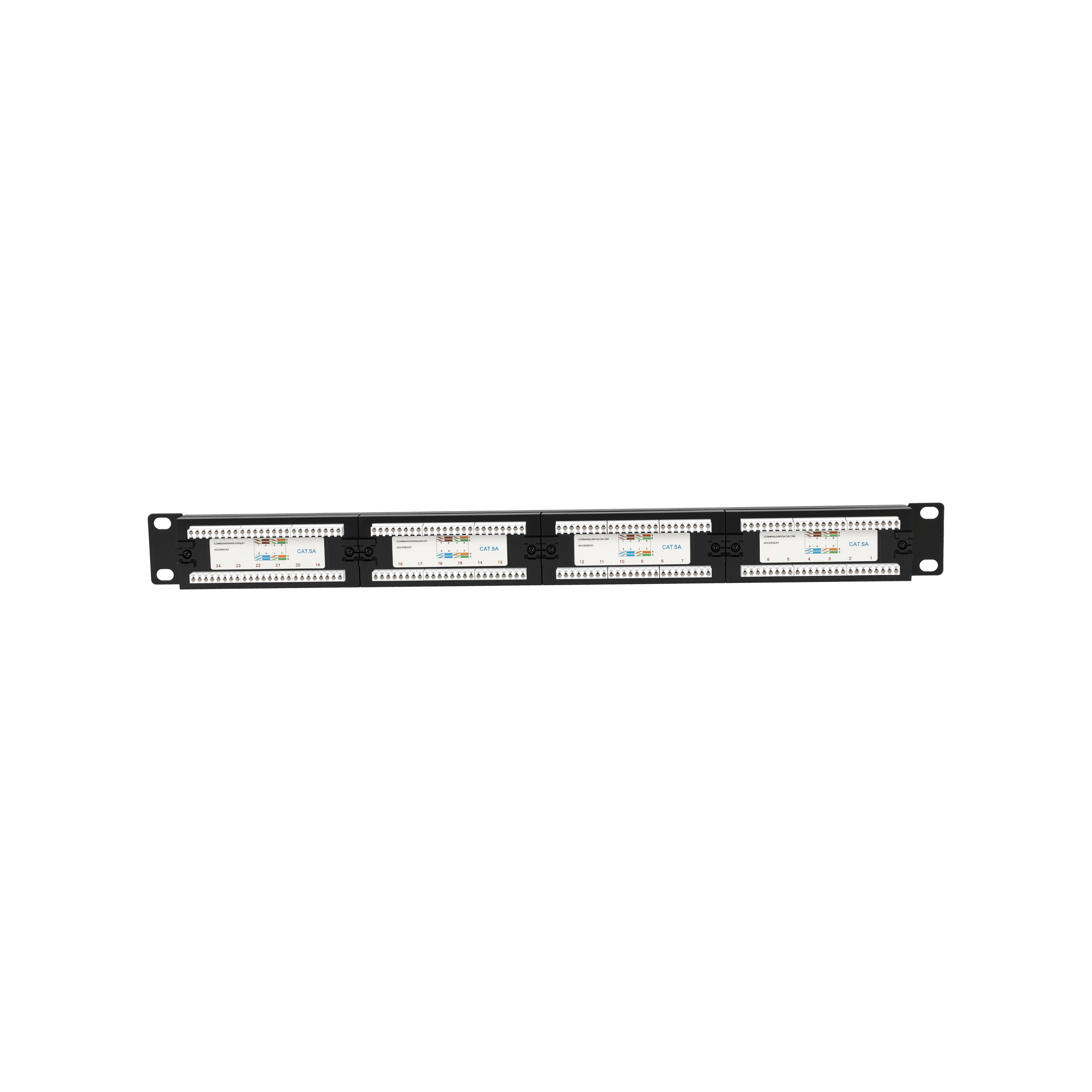 CAT6A 24 Port Patch Panel UTP 1RU 110 Type