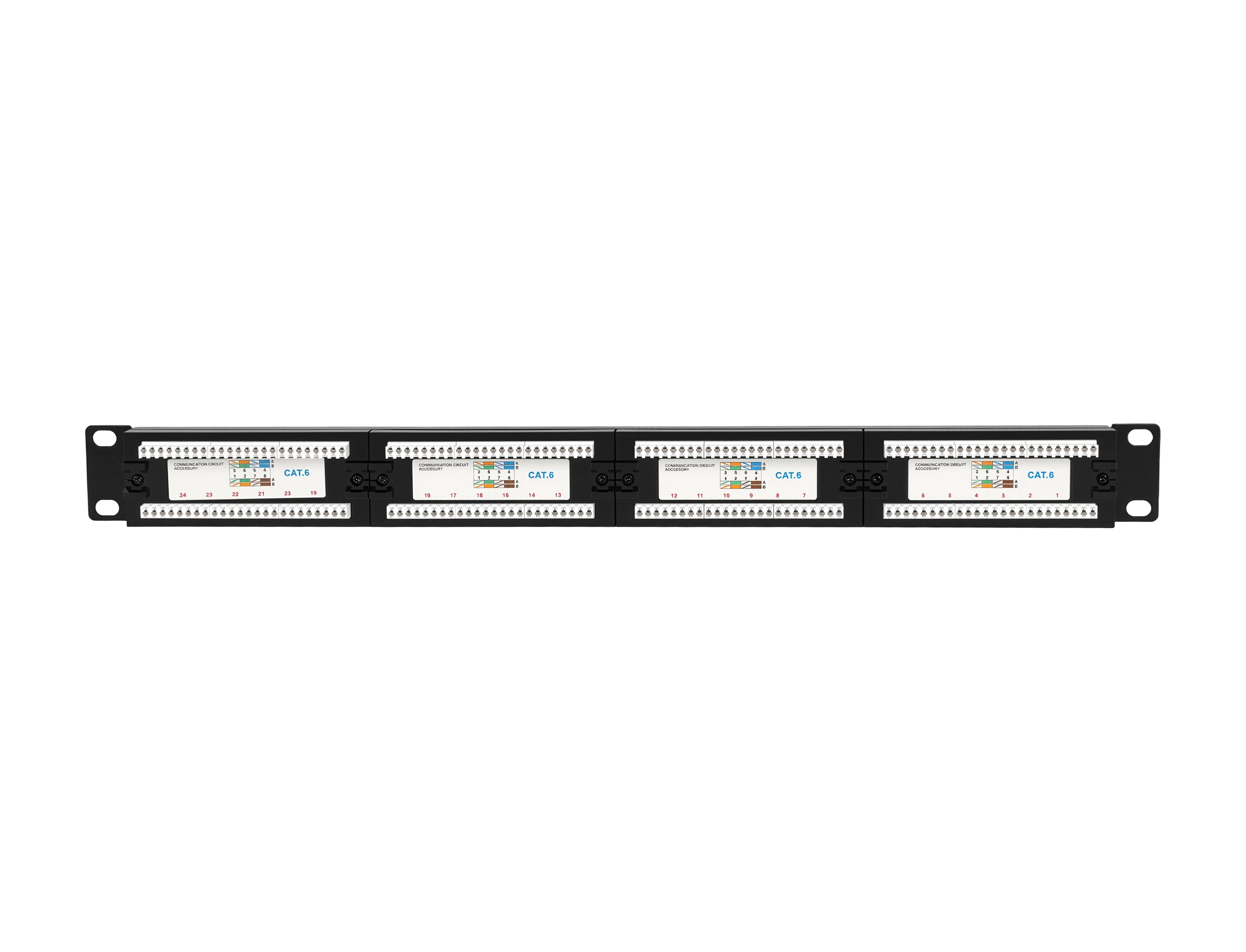CAT6 24 Port Patch Panel UTP 1RU 110 Type - image 8 of 11