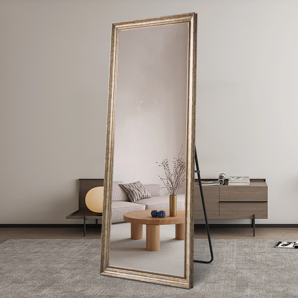 Retro Full Length 80cm x 180cm Bronze Frame Vintage Rectangular Dressing Mirror