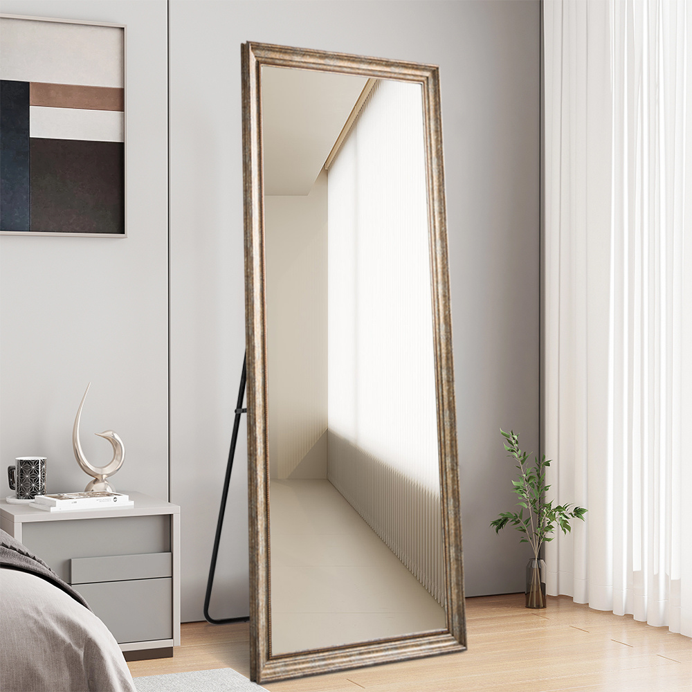 Retro Full Length 80cm x 180cm Bronze Frame Vintage Rectangular Dressing Mirror