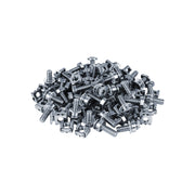 M6 Cage Nuts and Screws Set Silver pack of 50