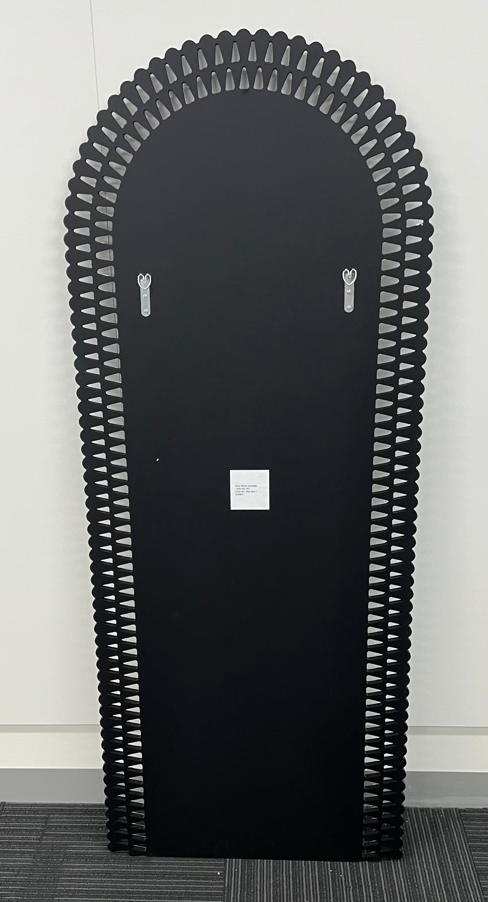 Diamond Water Drop Arch Wall Mirror 150cm x 60cm Silver Acrylic Frame - image 12 of 12