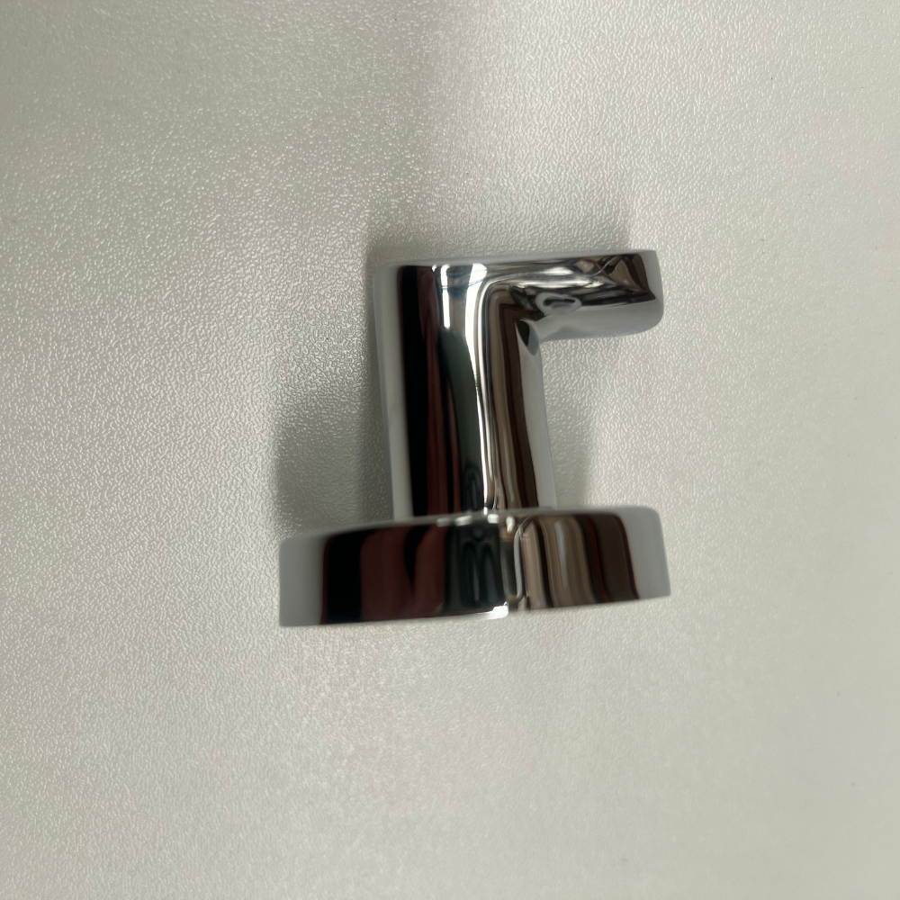 Single Robe Hook Chrome Wall Mounted Bathroom Accessory Stylish Durable Design