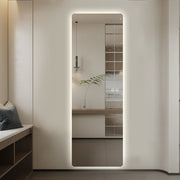 Modern Rectangular Edge-Lit LED Mirror 50cm × 150cm Frameless Tricolour Dimmable Wall Mounted Mirror