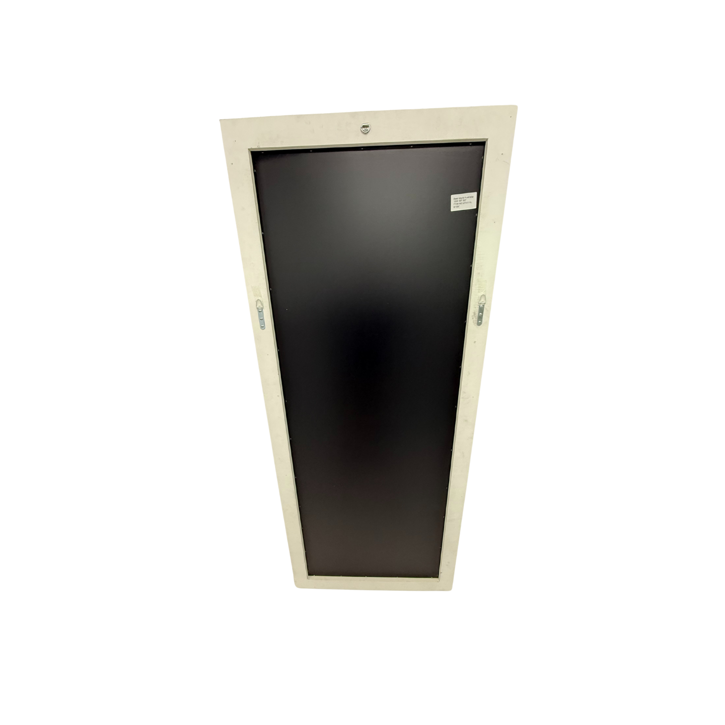 Zebra Fishbone Full Height Mirror 183cm x 76cm Brown Grey Wall Mount MDF Frame