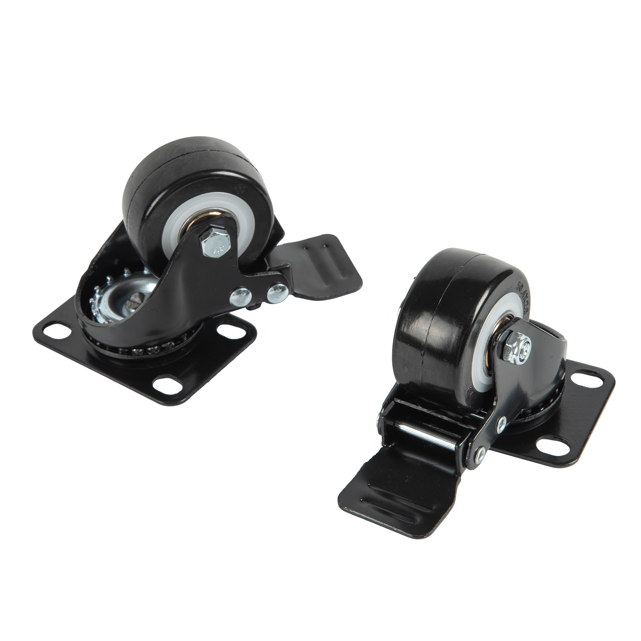 Castor Wheel with Brakes for Wall Mount and Floor Standing Cabinets - BW Only