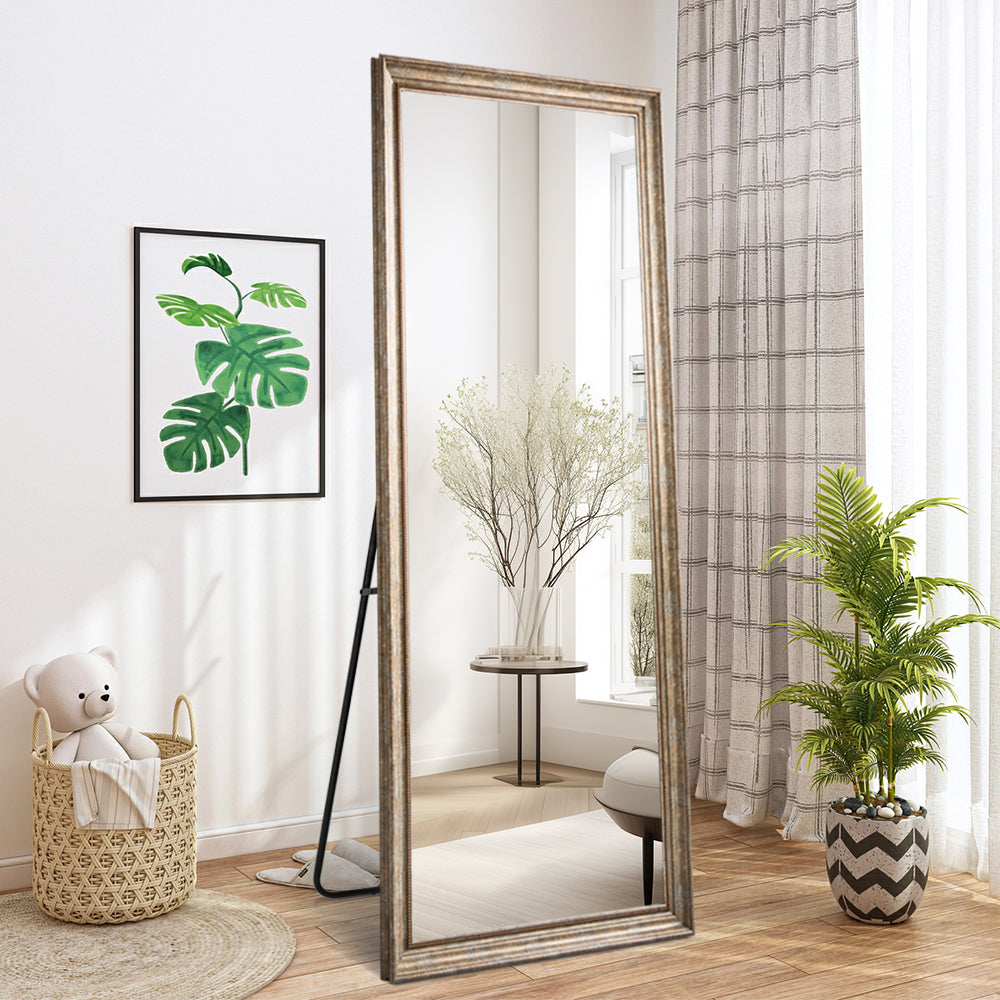 Retro Full Length 80cm x 180cm Bronze Frame Vintage Rectangular Dressing Mirror