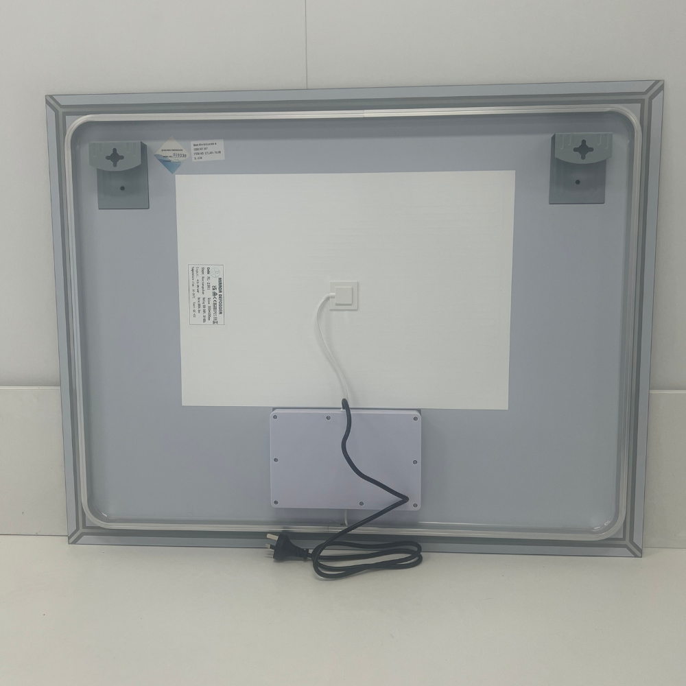 Rectangular Frosted LED Mirror Frontlit 70cm x 90cm Frameless