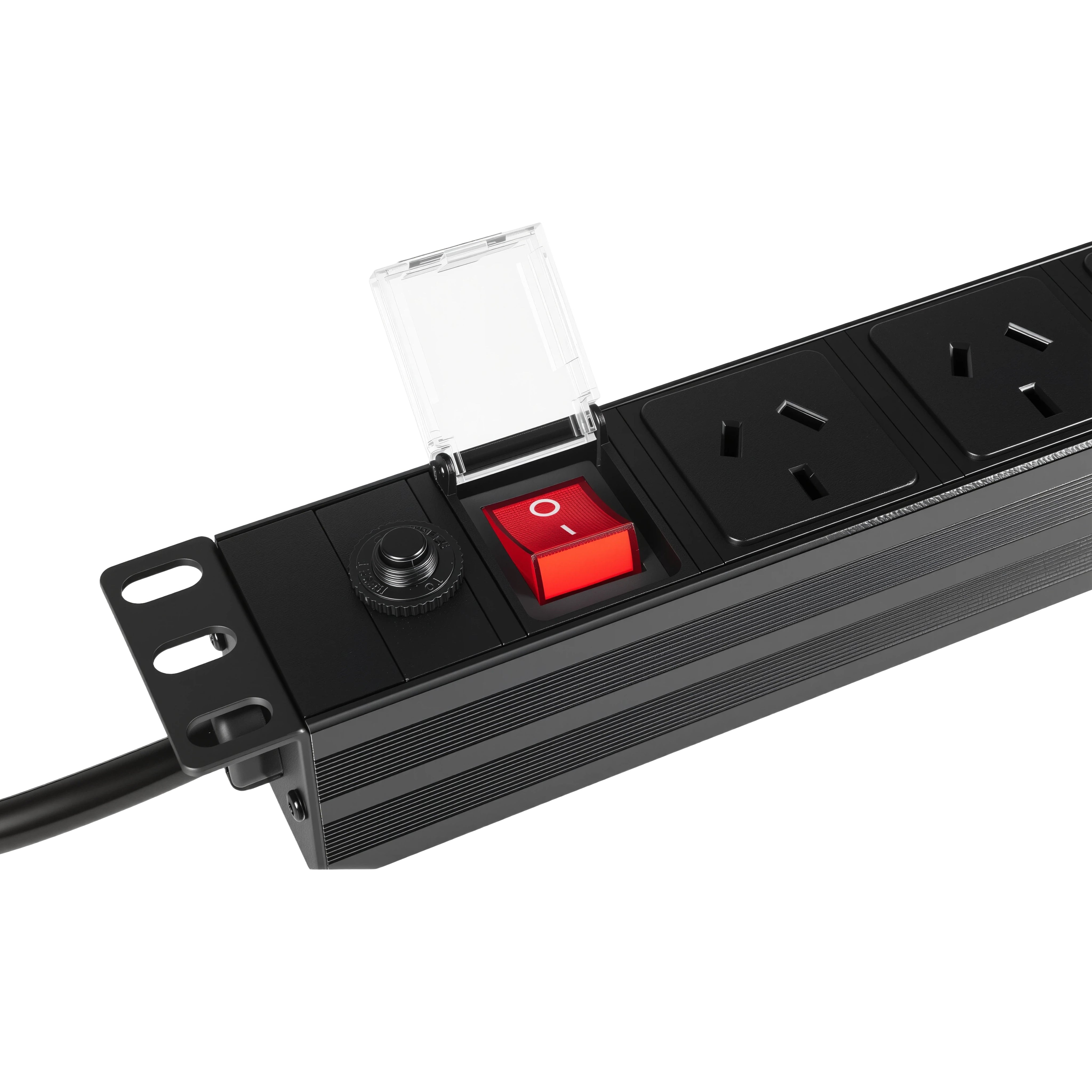 8 Way PDU Power Rail 10A 1RU Rack Mount Horizontal