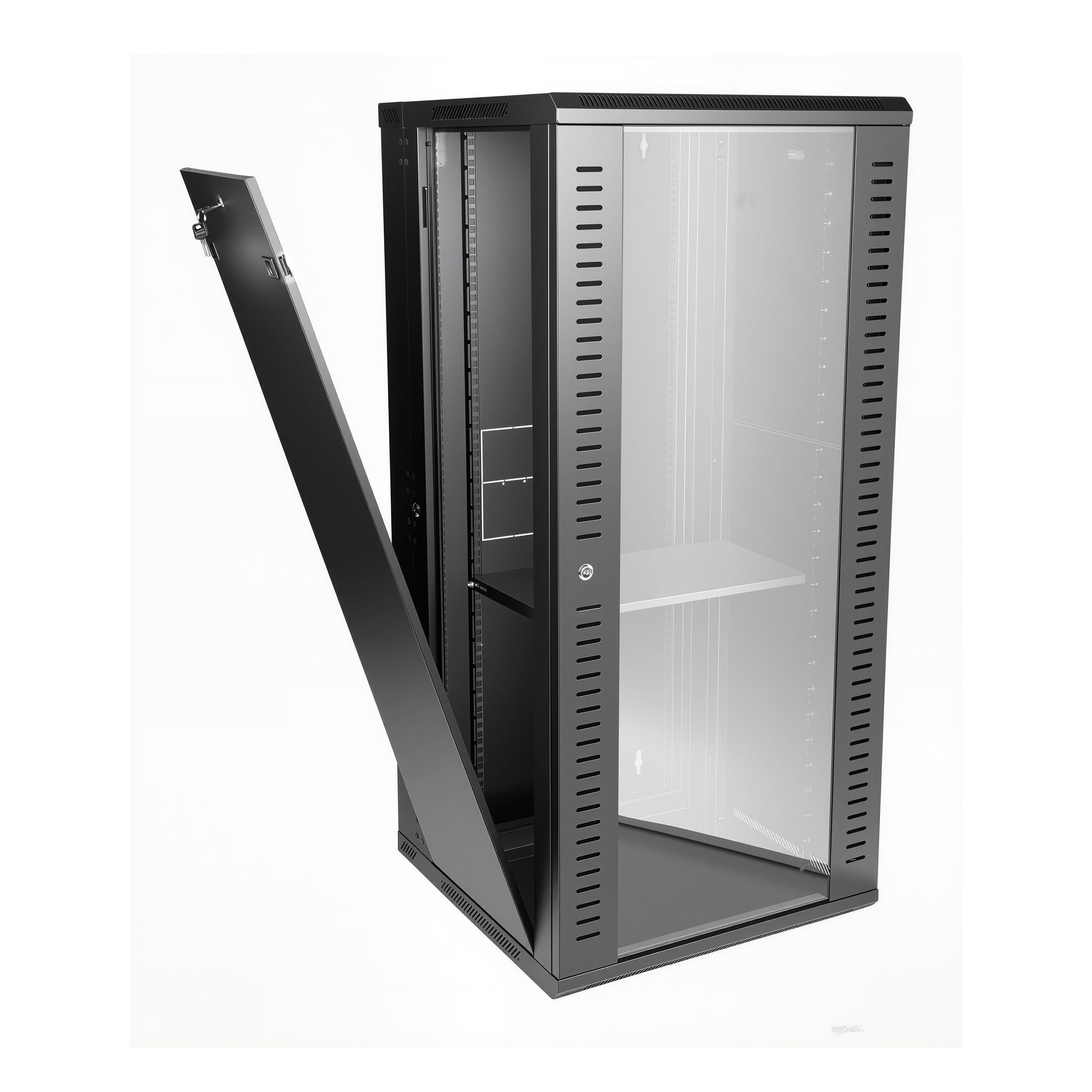 27RU Swing Wall Mount Rack Cabinet 600D 1300H 600W