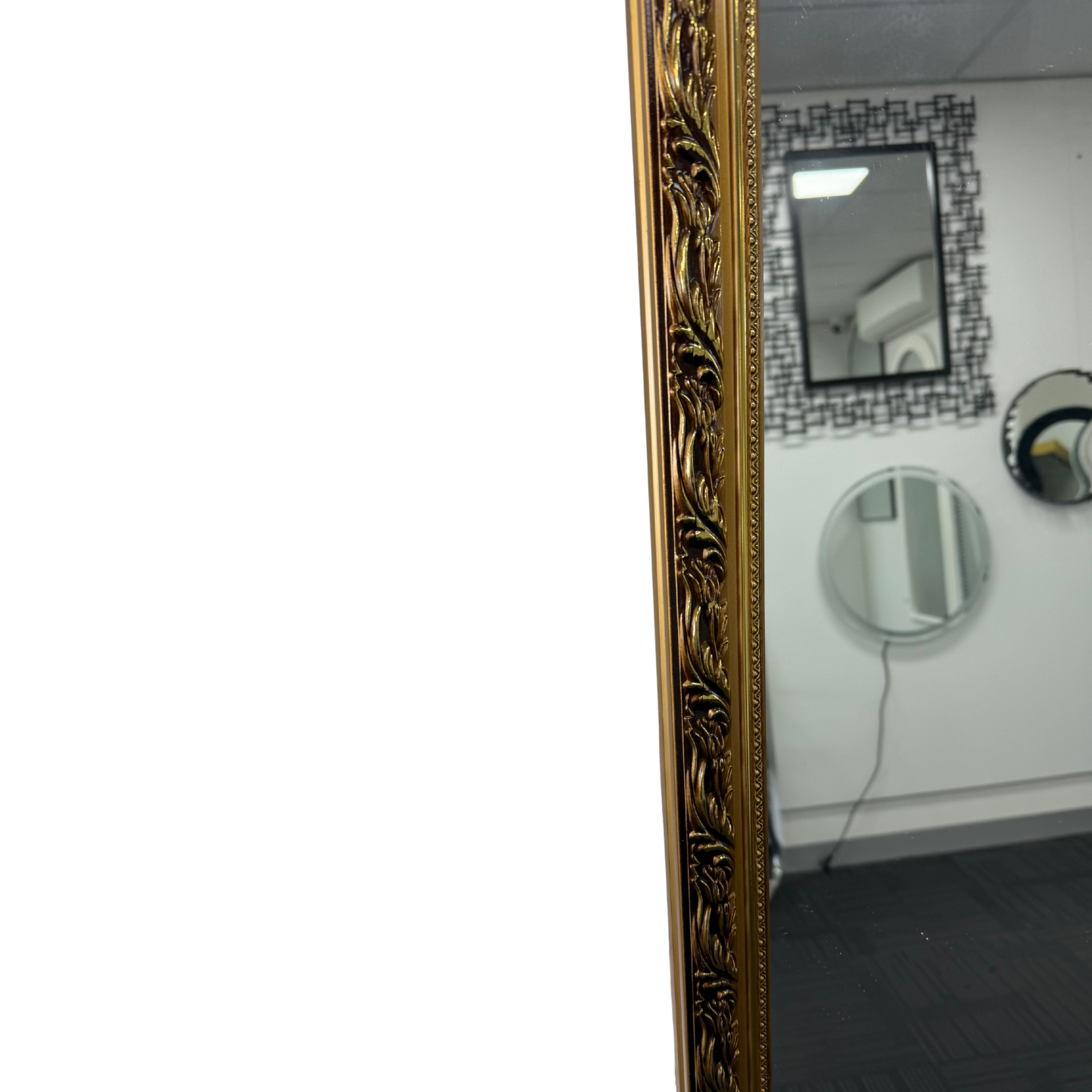 French Style Full Length Mirror 80cm x 180cm Gold Decorative Freestanding Dressing Mirror