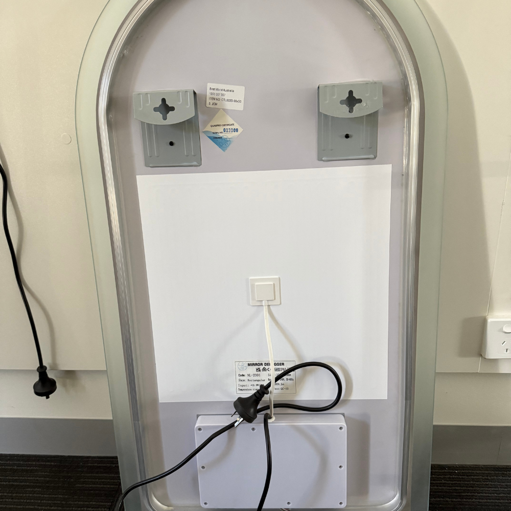Arched LED Bathroom Mirror 130cm x 70cm Frameless Frosted Dimmable Anti Fog Defogger