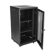 Curved 22RU Floor Standing Rack Cabinet 600W 1000D 990H