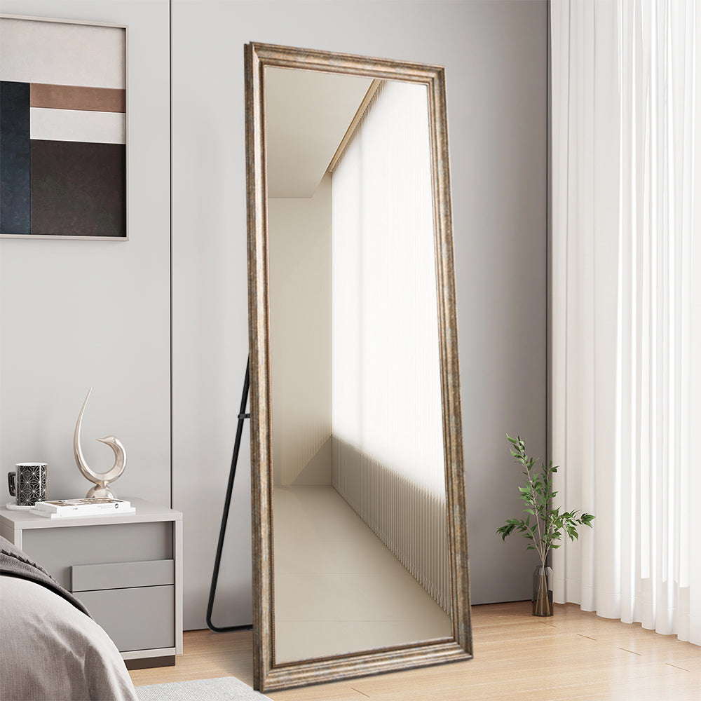 Retro Full Length 80cm x 180cm Bronze Frame Vintage Rectangular Dressing Mirror
