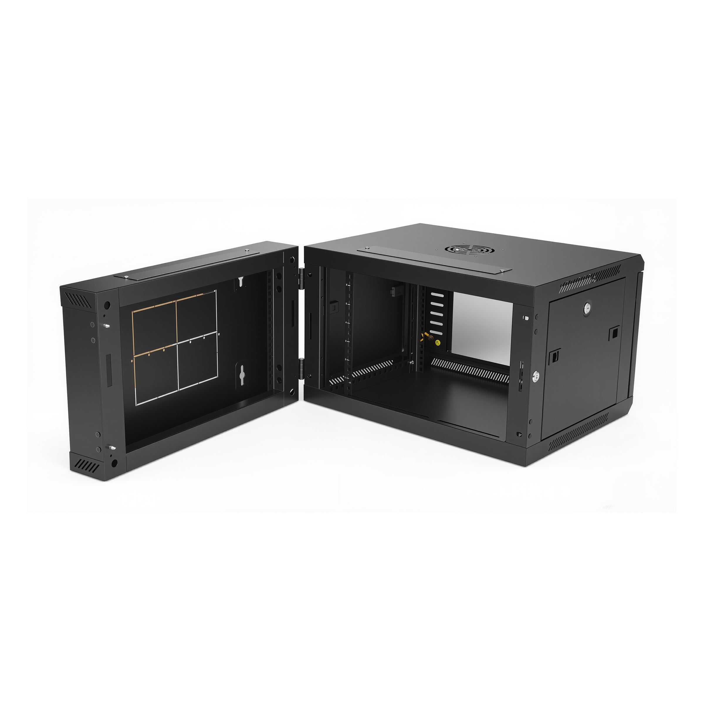 6RU Swing Wall Mount Rack Cabinet 550D 370H 600W