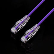 2.0M CAT6A Ultra Thin Patch Lead RJ45 Purple