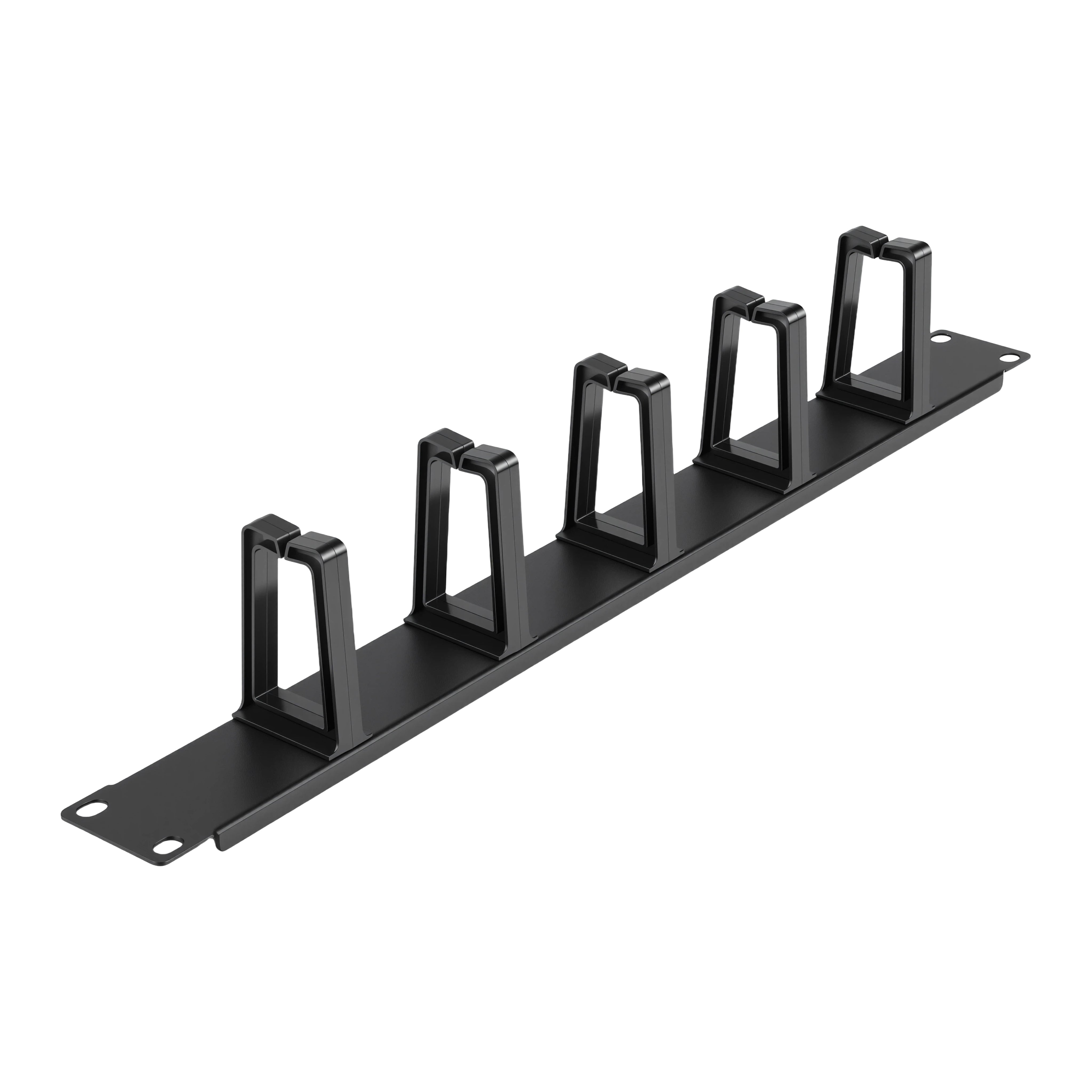 1RU Cable Management Panel Plastic Rings