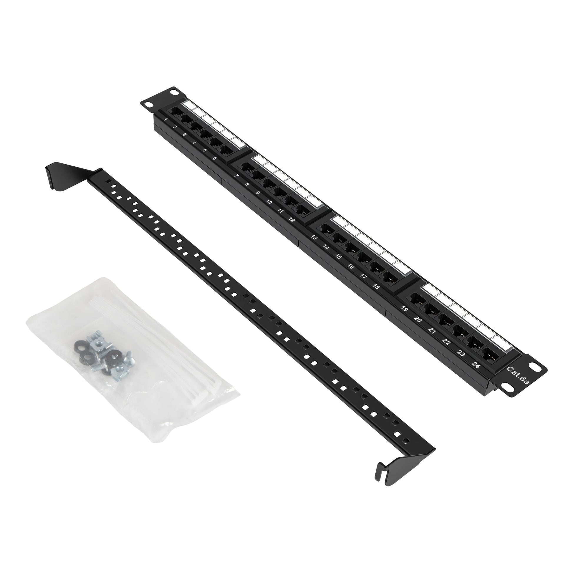 CAT6A 24 Port Patch Panel UTP 1RU 110 Type - image 8 of 12