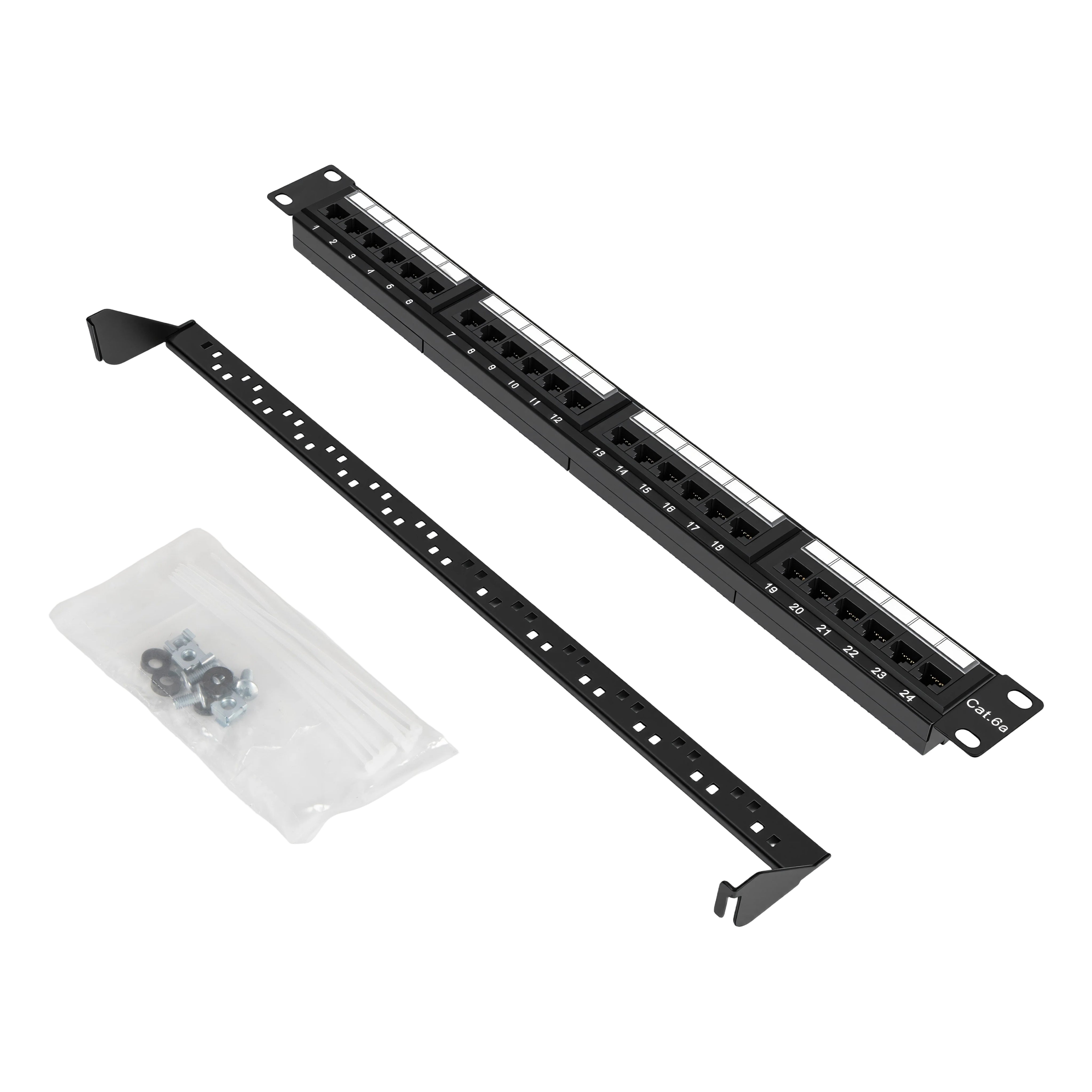 CAT6A 24 Port Patch Panel UTP 1RU 110 Type - image 8 of 12