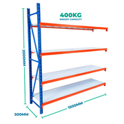2.0m x 1.5m x 0.5m Basic Bolted Steel Shelving Add-on