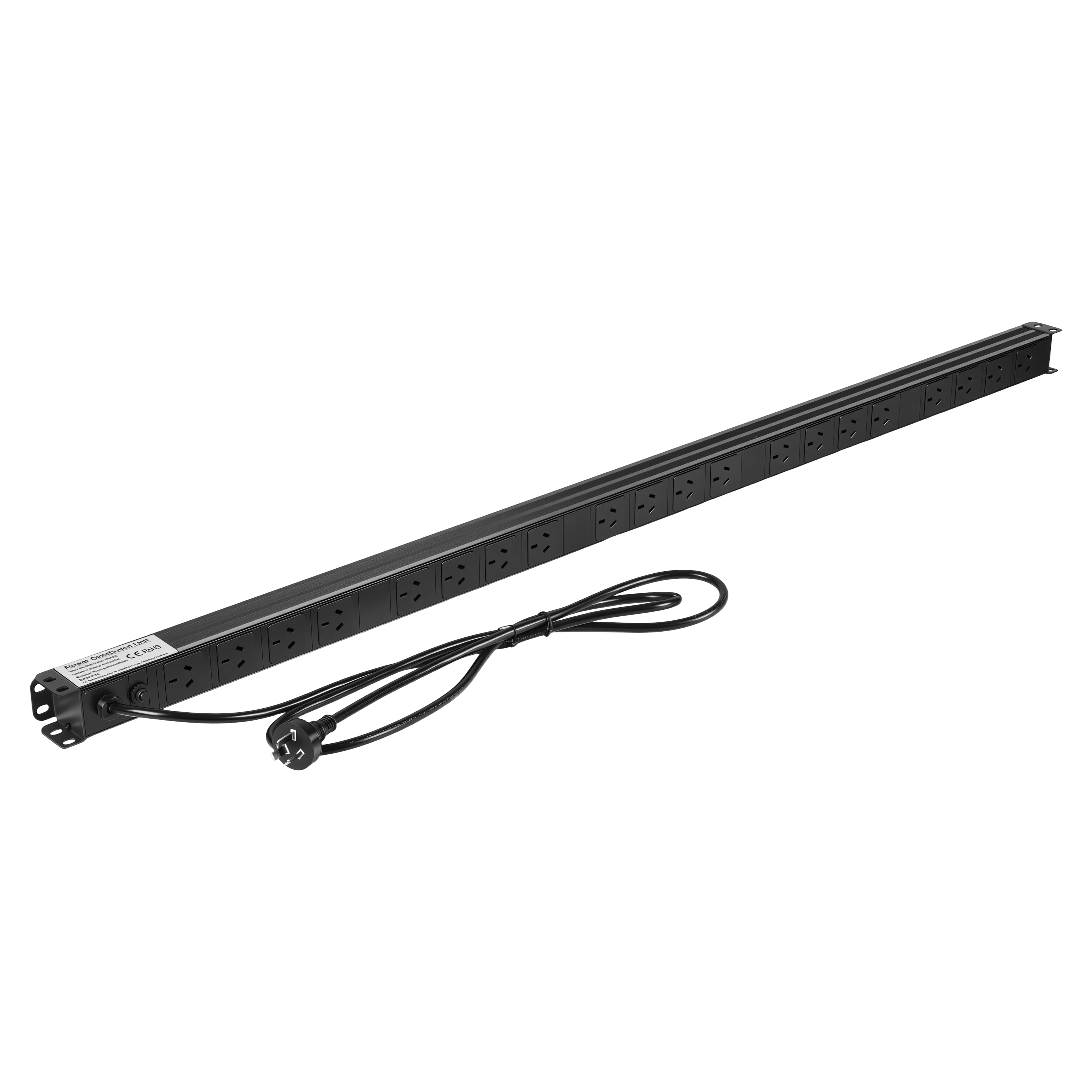 20 Way PDU Power Rail 10A Rack Vertical Mount