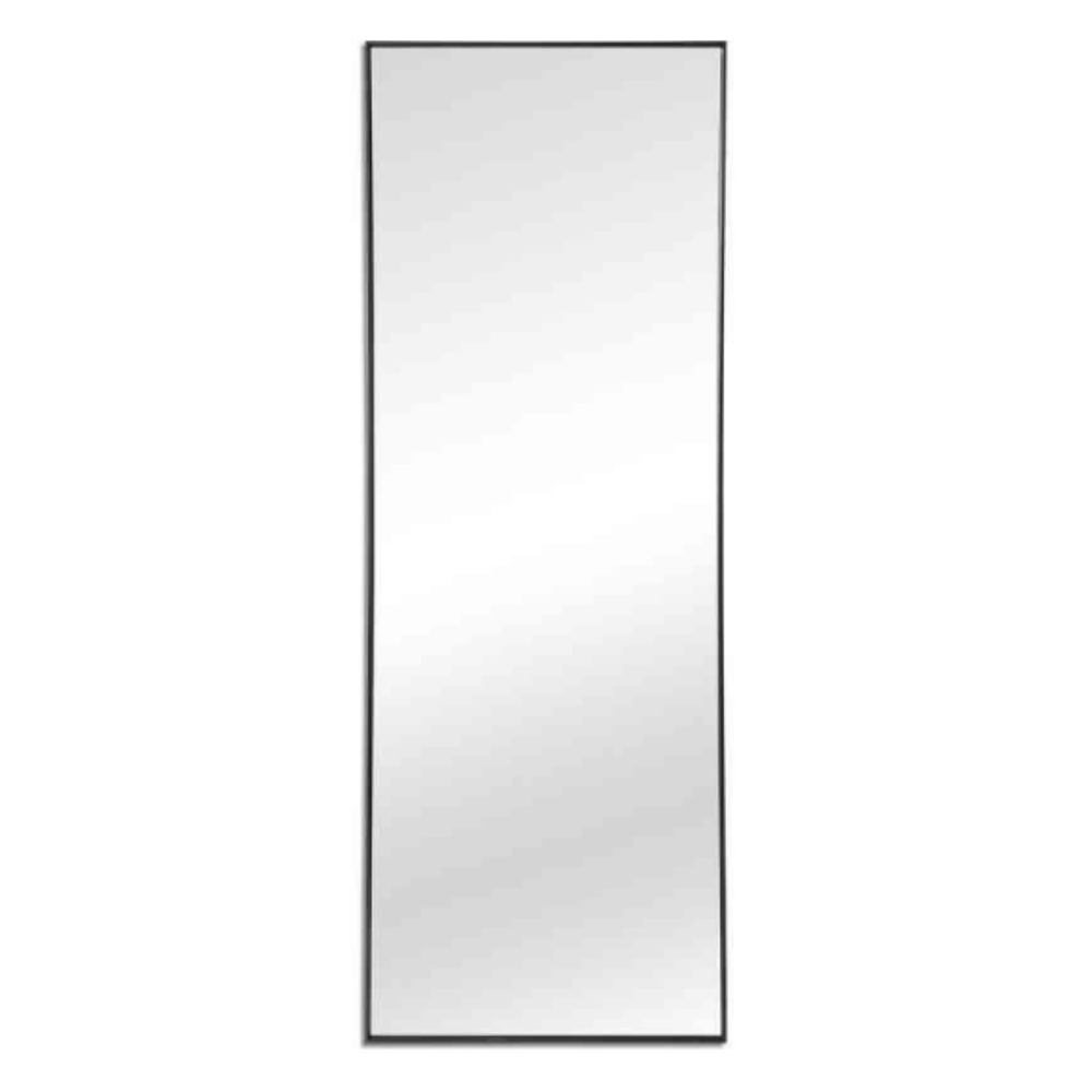 Rectangular Classic Mirror 40cm x 150cm Black Aluminium Alloy Frame Full Length - image 13 of 13