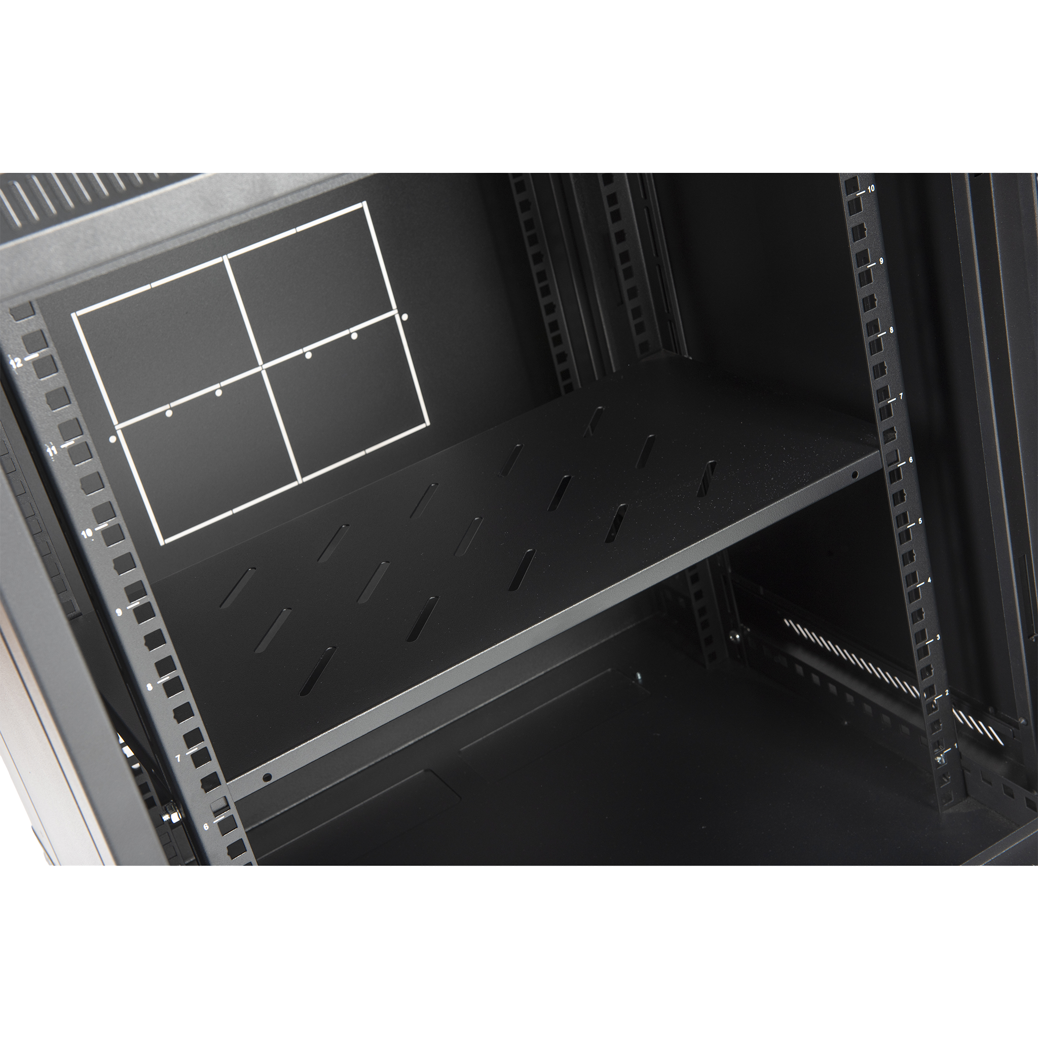 12RU Swing Wall Mount Rack Cabinet 550D 635H 600W
