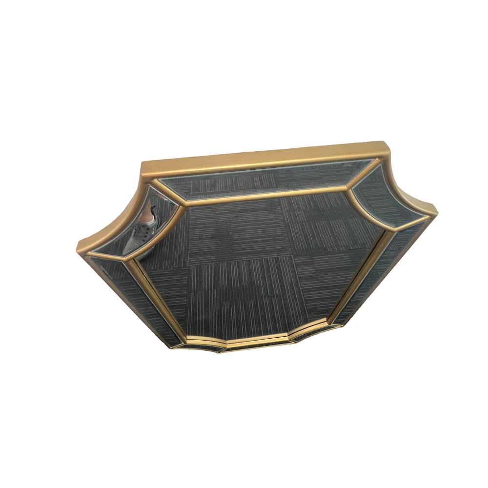 Besty Irregular Wall Mirror 60cm x 90cm Gold Solid Wood Decorative Accent - image 5 of 8