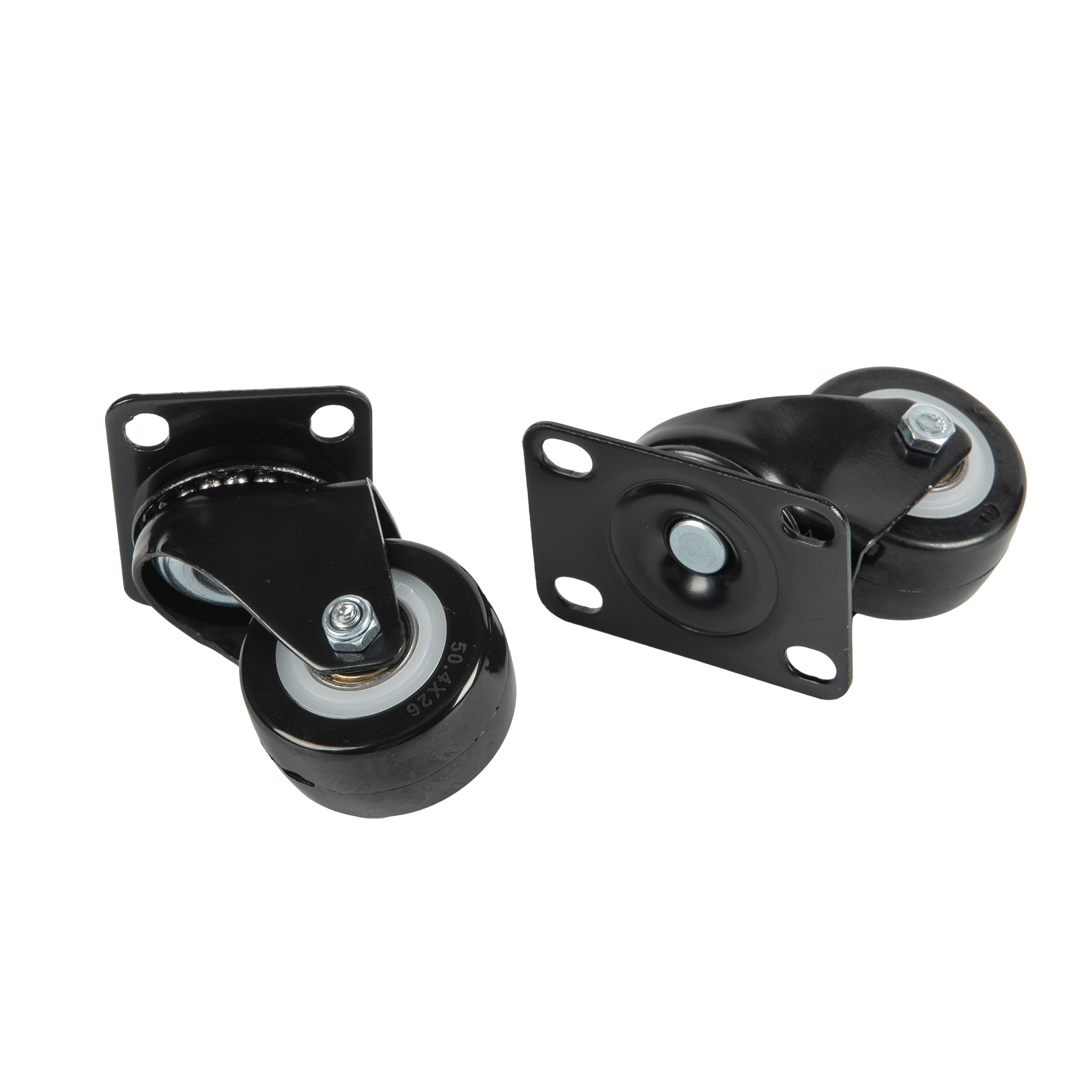 Castor Wheels for Wall Mount and Floor Standing Cabinets set of 4 - BW Only