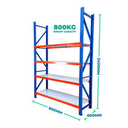 2.4m x 0.9m x 0.6m Heavy Duty Welded Steel Shelving
