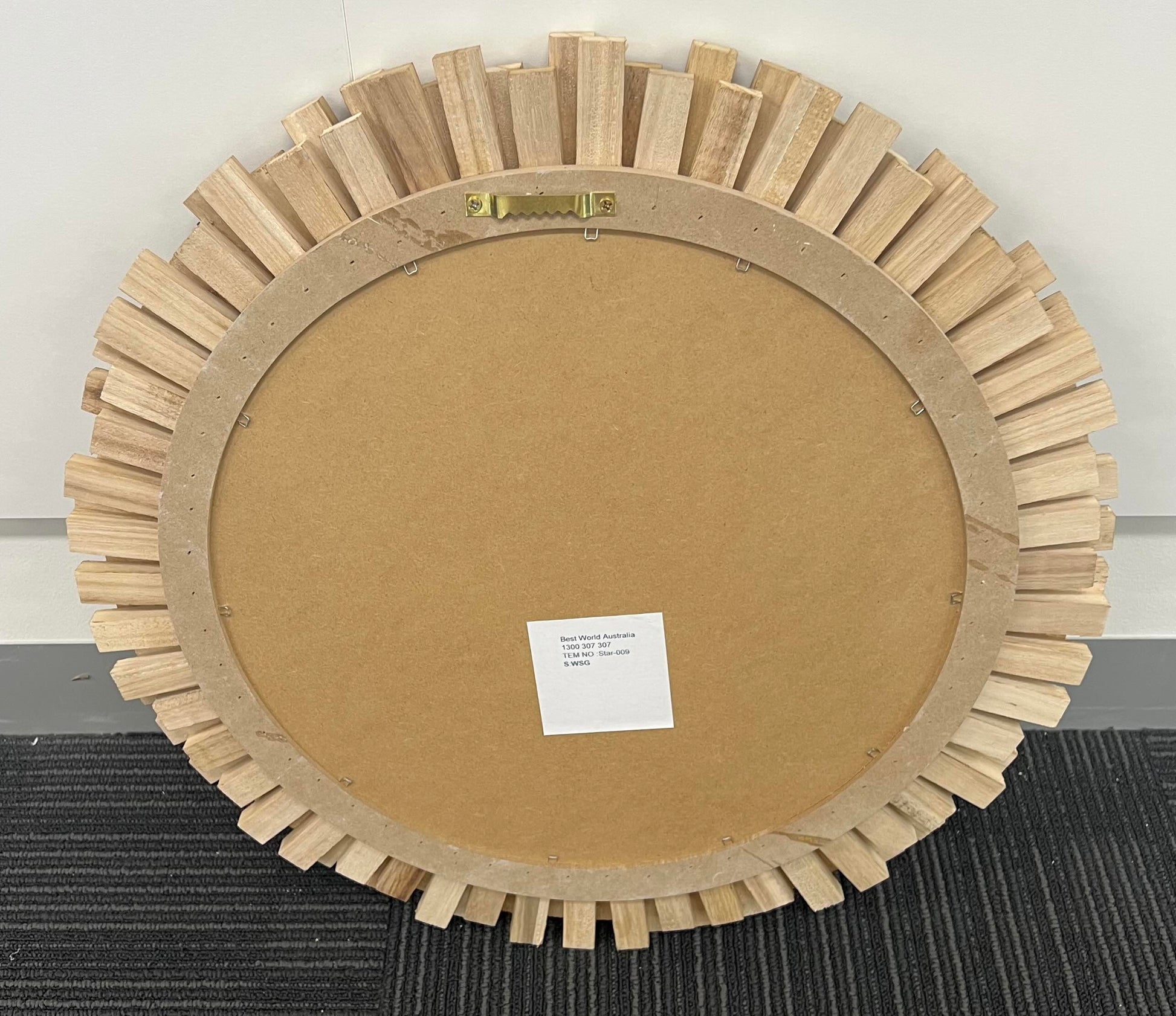 Paulownia Round Blunt Mirror 53cm Self Paint - image 6 of 6