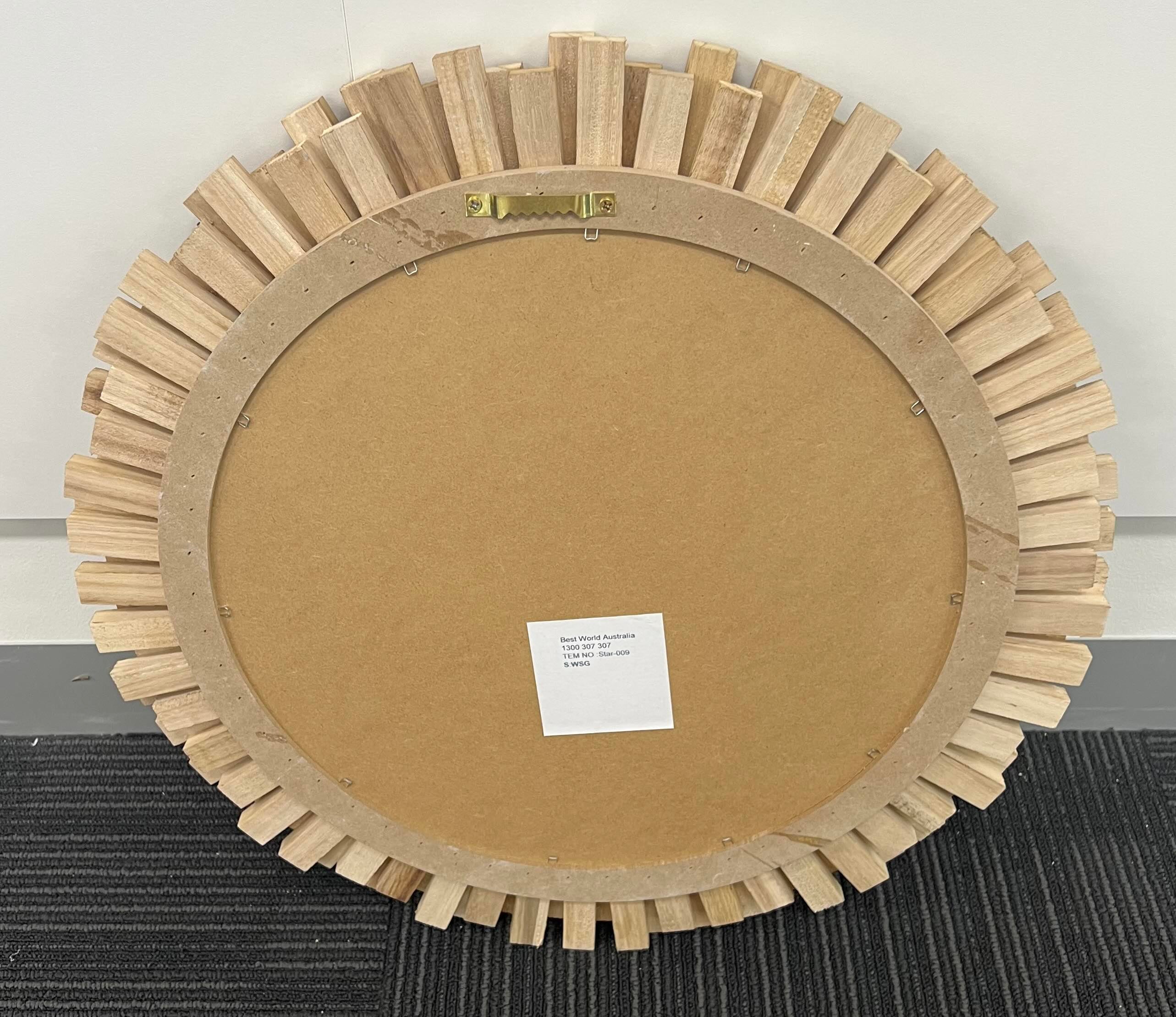 Paulownia Round Blunt Mirror 53cm Self Paint - image 6 of 6
