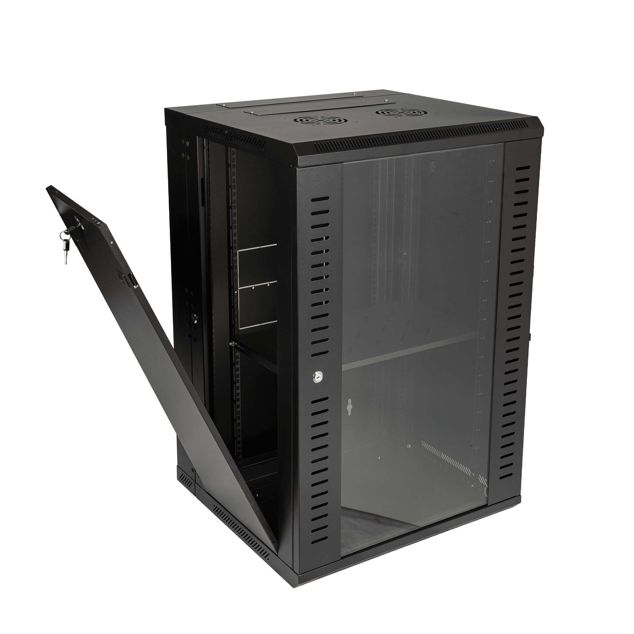 18RU Swing Wall Mount Rack Cabinet 550D 900H 600W