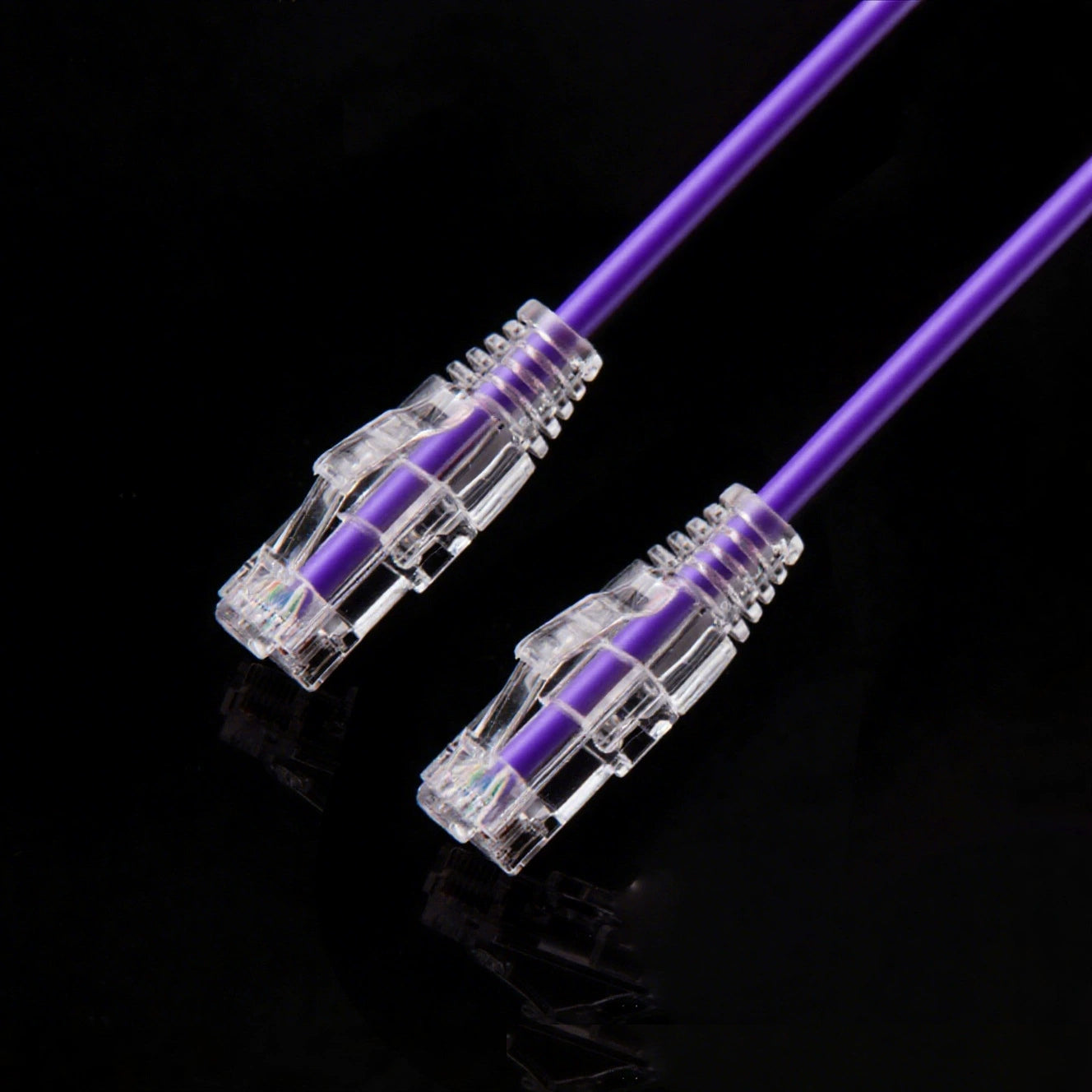 1.0M CAT6 Ultra Thin Patch Lead RJ45 Purple