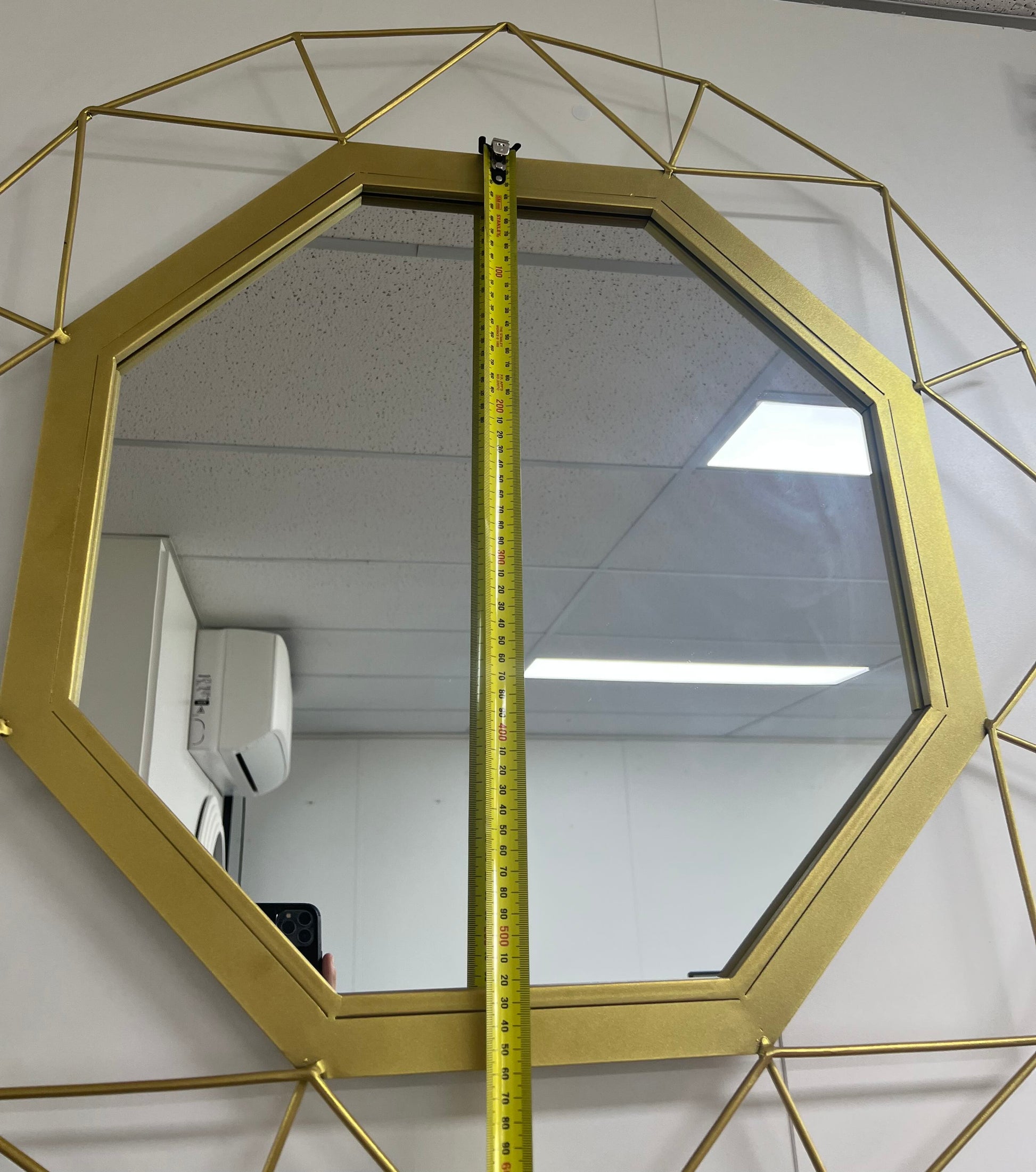 Besty Luxury Round Wall Mirror 80cm x 80cm Gold Metal Frame - image 4 of 5