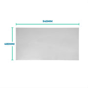 Metal Shelf Inserts 1.2M x 0.5M pack of 8 for 30x50 post