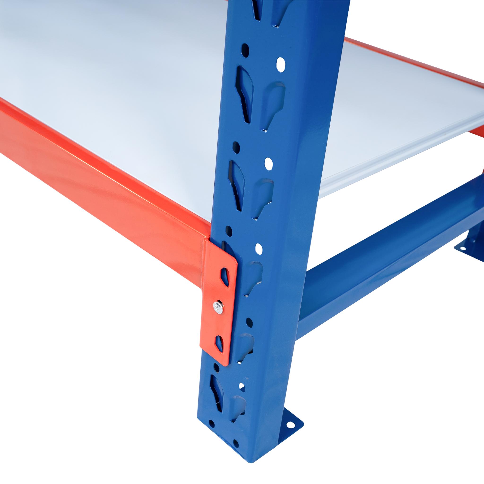 2.4m x 18.0m x 0.6m Heavy Duty Welded Steel Shelving