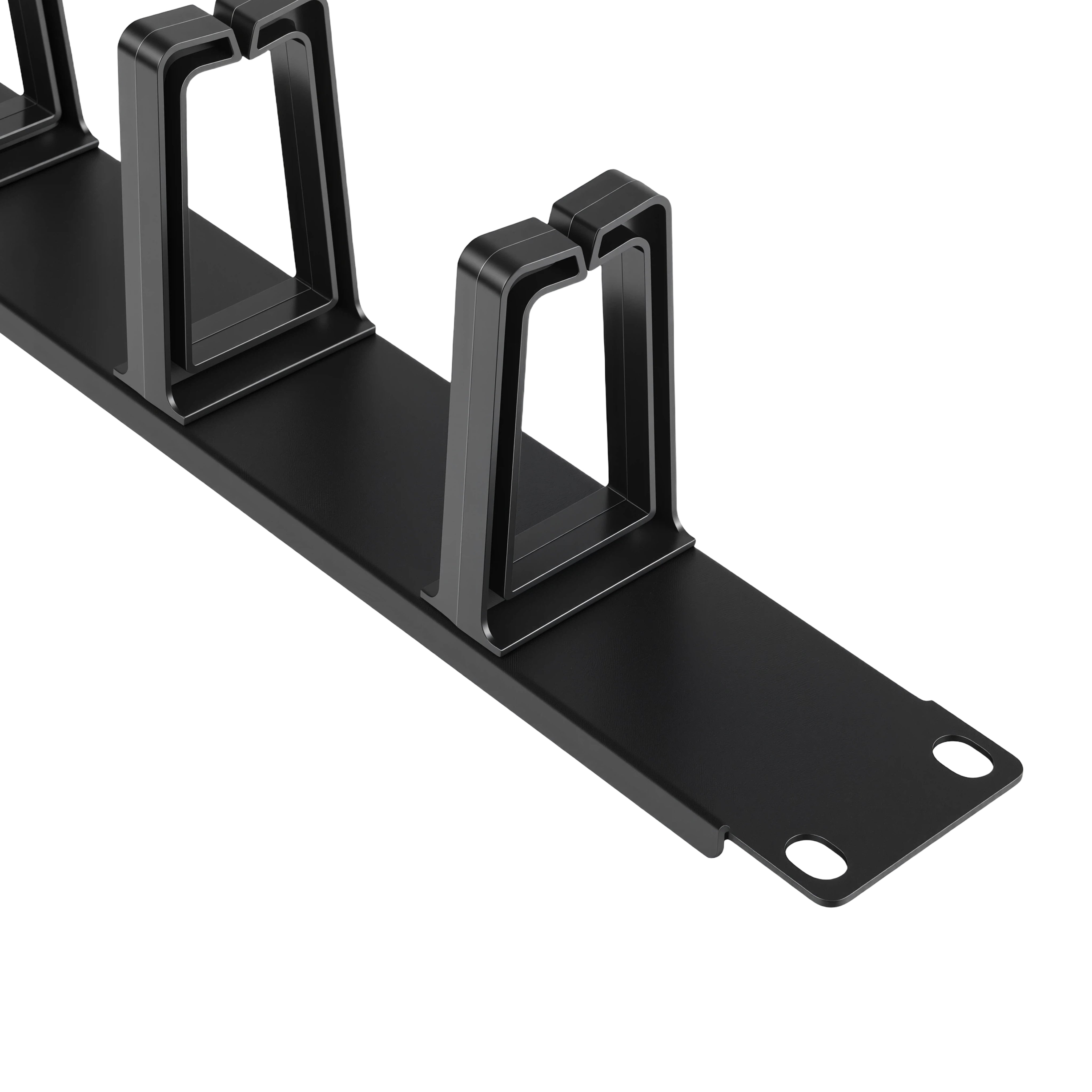 1RU Cable Management Panel Plastic Rings