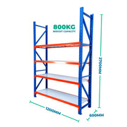 2.7m x 1.2m x 0.6m Heavy Duty Welded Steel Shelving
