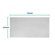 Metal Shelf Inserts 0.9M x 0.3M pack of 4 for 40x80 post
