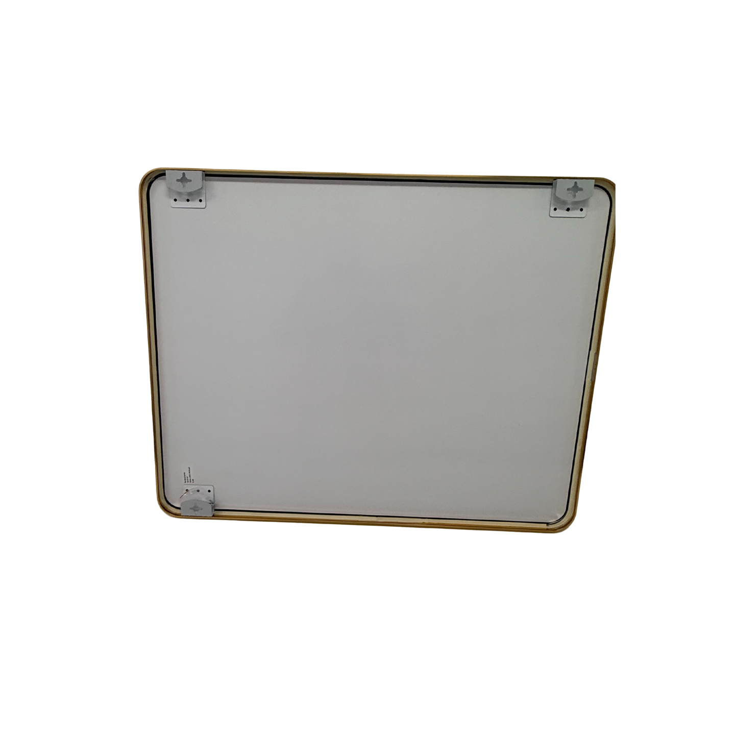 Gold Framed Rounded Edge Wall Mirror Modern Rectangular 100cm x 80cm