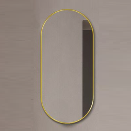 Gold Framed Oval Mirror Classic Decorative 60cm x 120cm Wall Mirror for Bedrooms, Bathrooms & Entryways