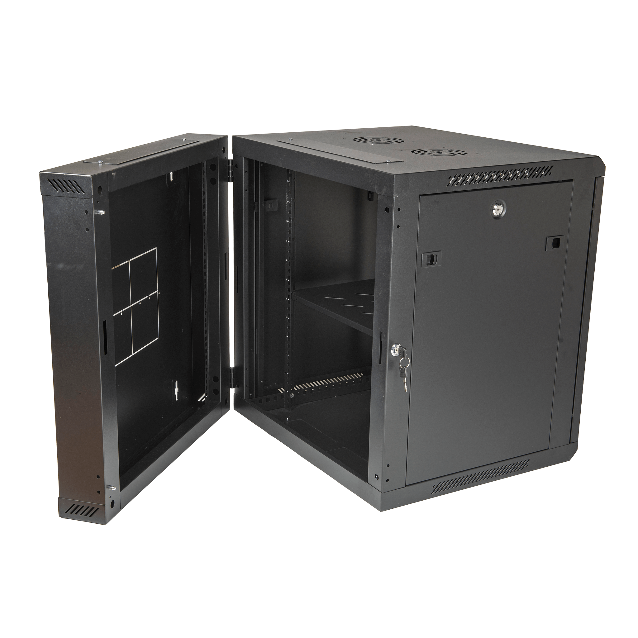 12RU Swing Wall Mount Rack Cabinet 600D 635H 600W