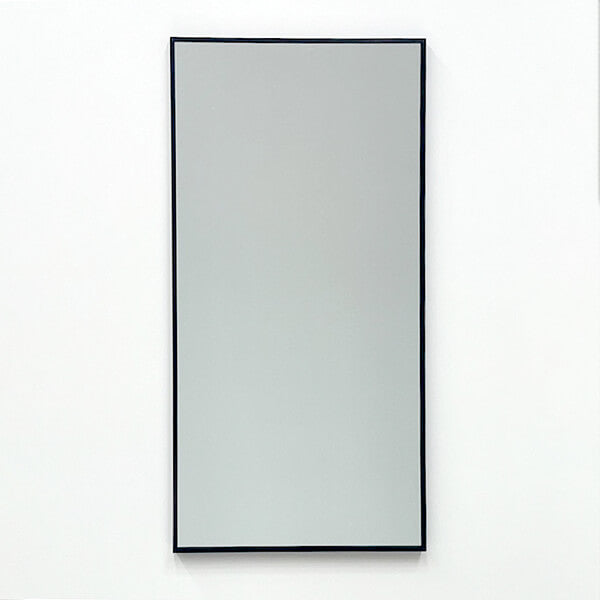 Black Framed Rectangular Wall Mirror Modern 70cm x 140cm Full-Length Mirror for Bedrooms Bathrooms Entryways