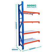 2.4m x 1.2m x 0.6m Heavy Duty Welded Steel Shelving Add-On