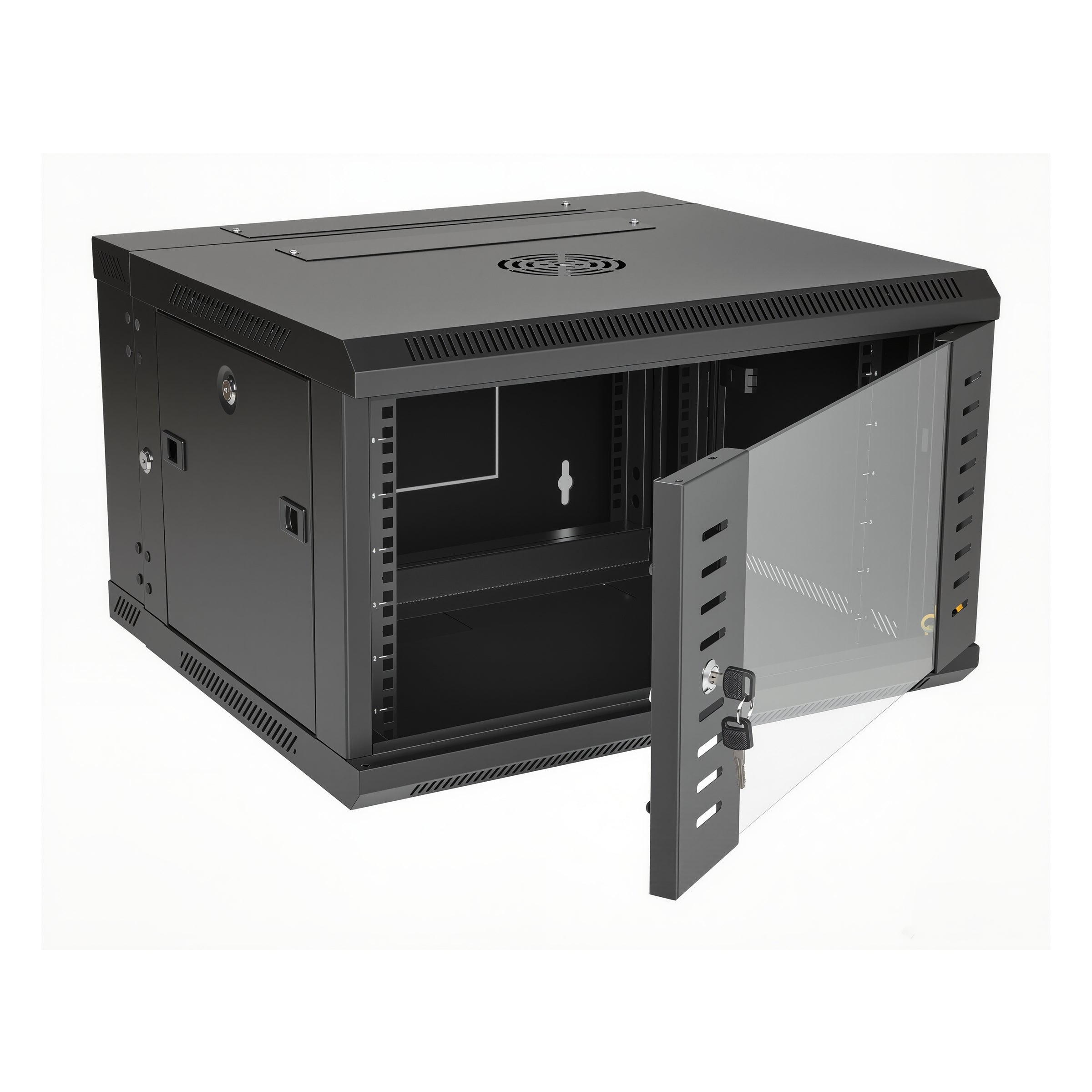 6RU Swing Wall Mount Rack Cabinet 550D 370H 600W