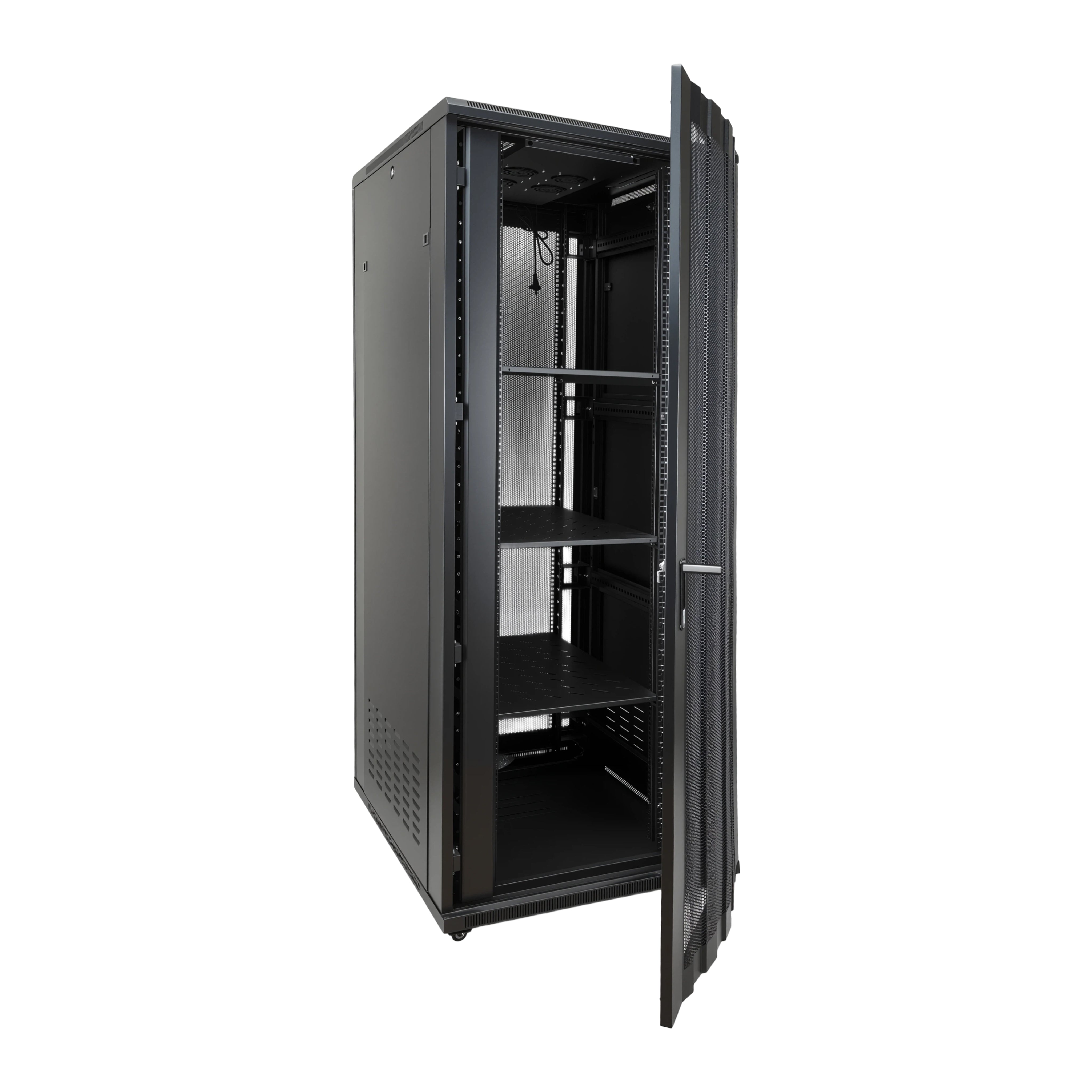 Curved 42RU Floor Standing Rack Cabinet 800W 1000D 990H