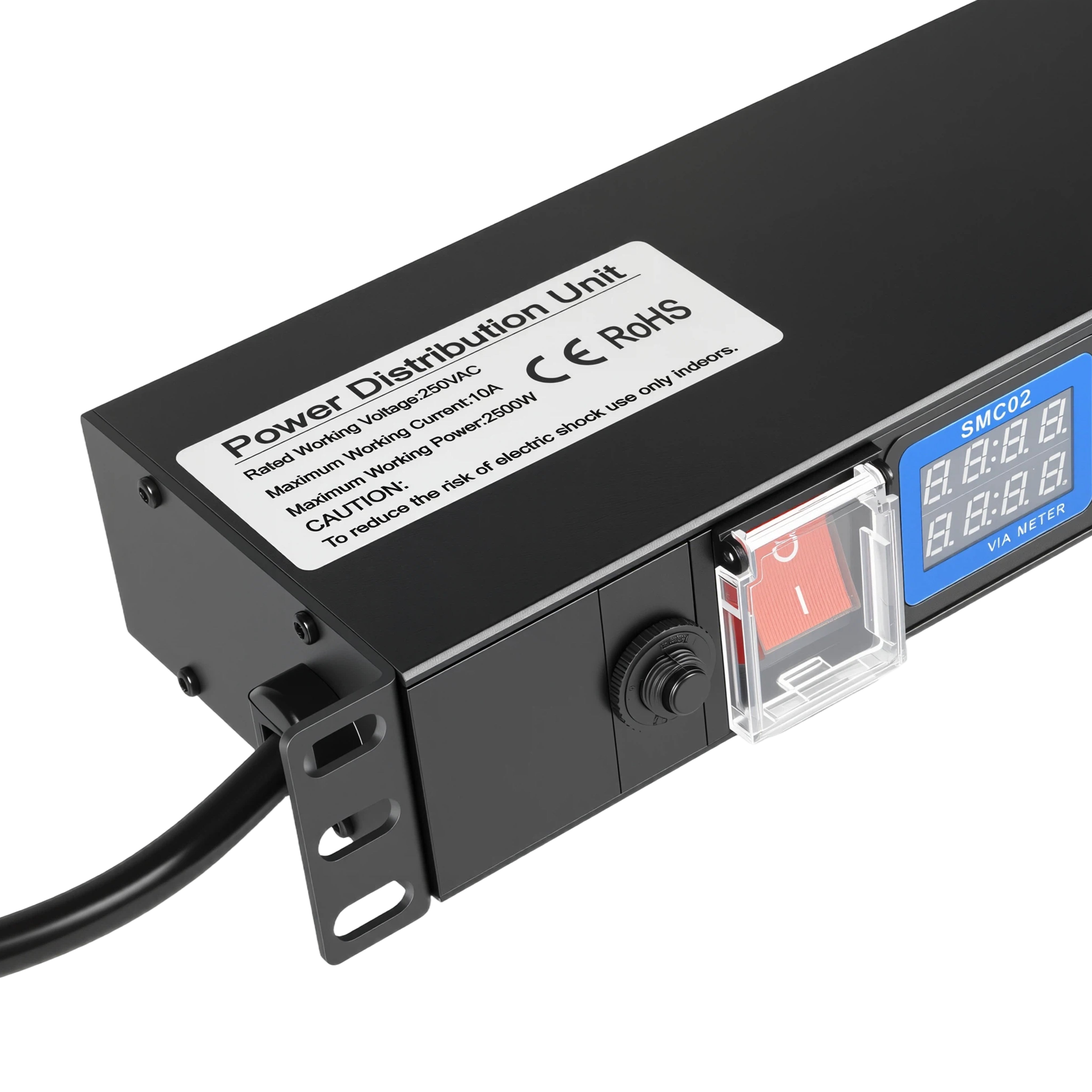 16 Way PDU Power Rail 10A 1RU Rack Mount Horizontal